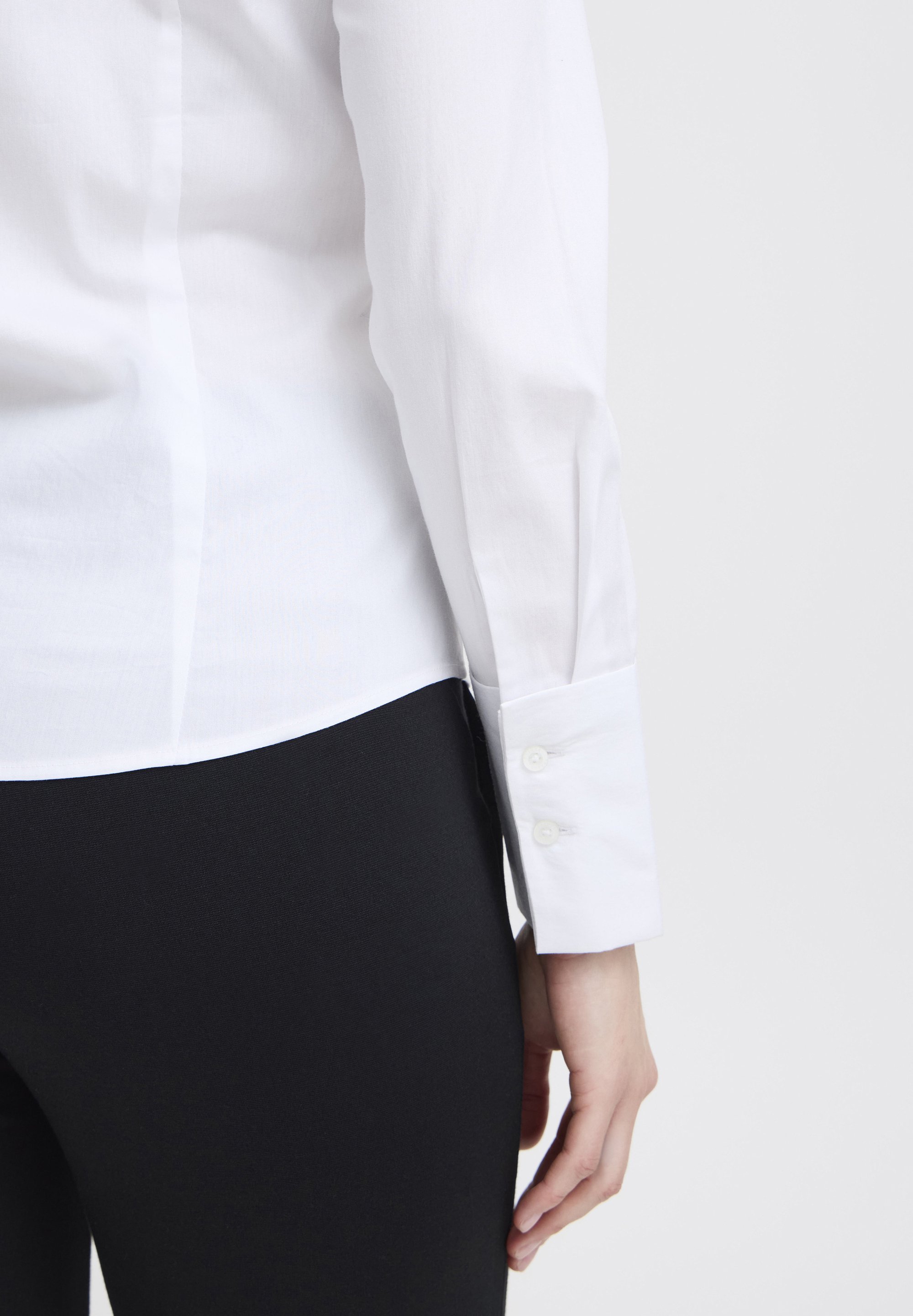 Fransa FRZASHIRT - Bluse mit Knopfleiste - komplett weiß
