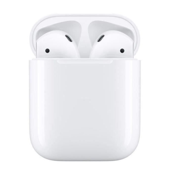Auriculares inalámbricos Apple AirPods 2 - Estuche de carga con cable - Reacondicionados - Excelente estado