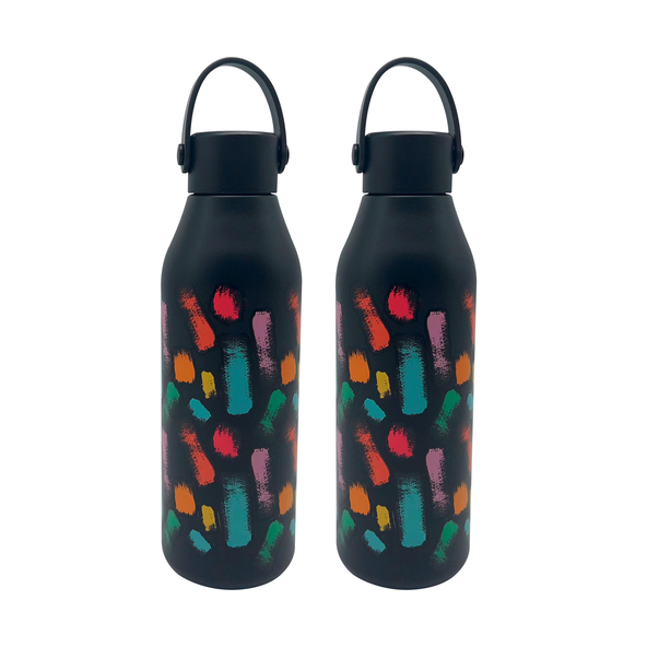 Μεταλλικό θερμός, λεοπάρ σχέδιο, 500ml, σετ 2 τεμαχίων
