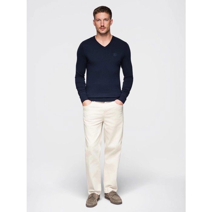Pull Col en V - Ombre - Pour Homme - Bleu marine