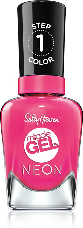 Esmalte híbrido Sally Hansen Miracle Gel™ sem a necessidade de lâmpada UV/LED.