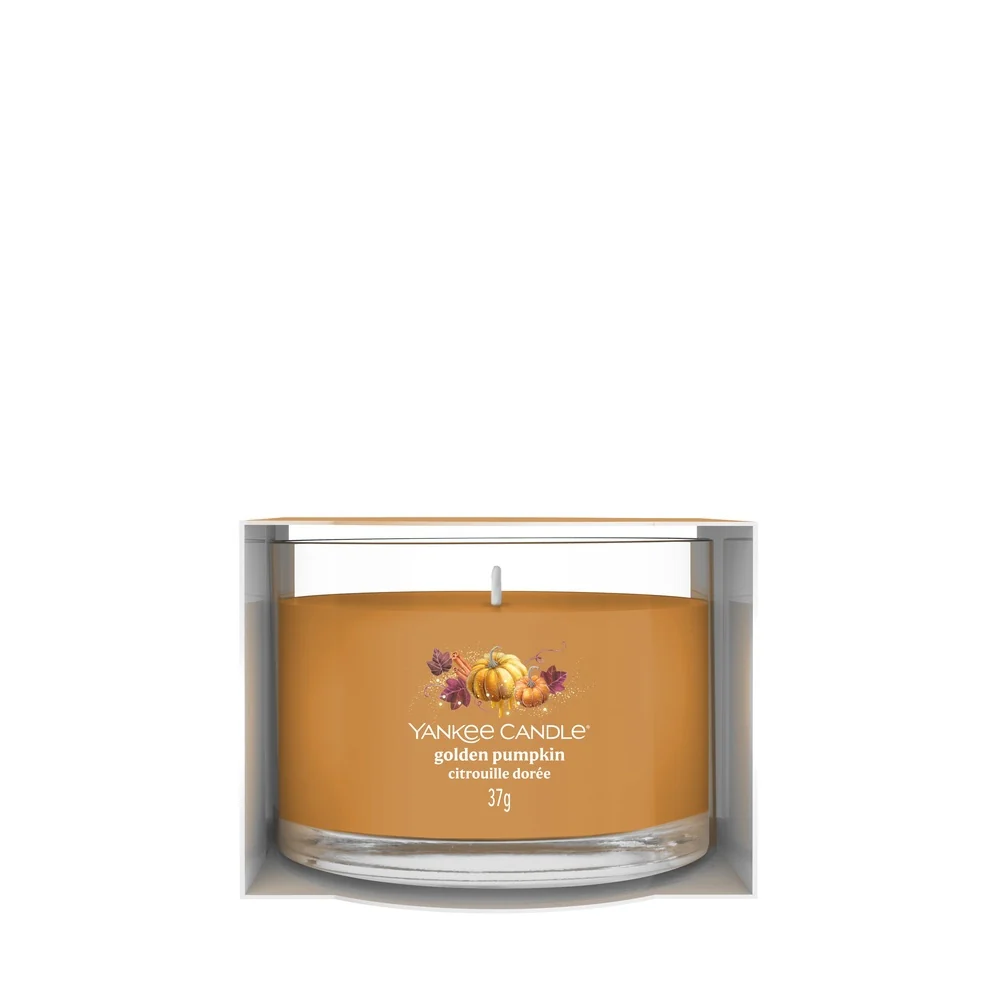 Filled Votive Candles Golden Pumpkin - Candela Profumata