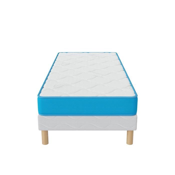 Base de cama y colchón Fresh Memory de 90x200 cm – Altura 15 cm