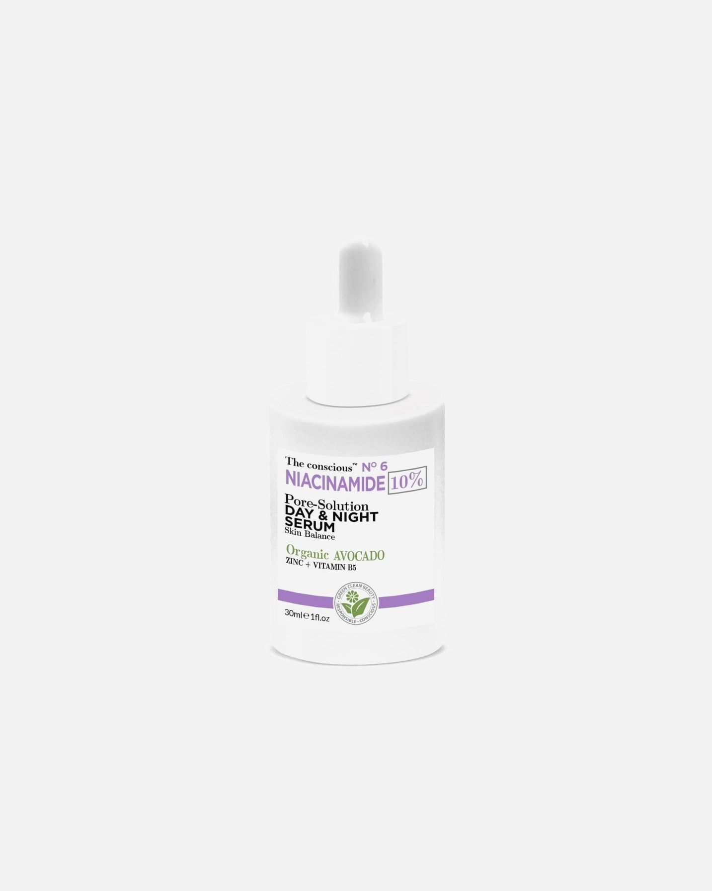 „Theconscious™“ drėkinamasis serumas su niacinamidu, poras valantis serumas – 30 ml