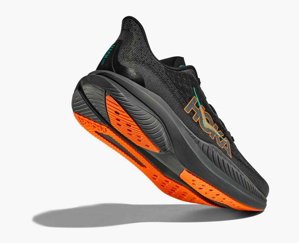 HOKA Mach 6 Fekete / Elektromos Mandarin