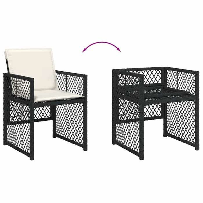 Conjunto de comedor de jardín - vidaXL - 15 piezas - Resina tejida - 275x106x73 cm (mesa) - 50,5x54x79 cm (silla)