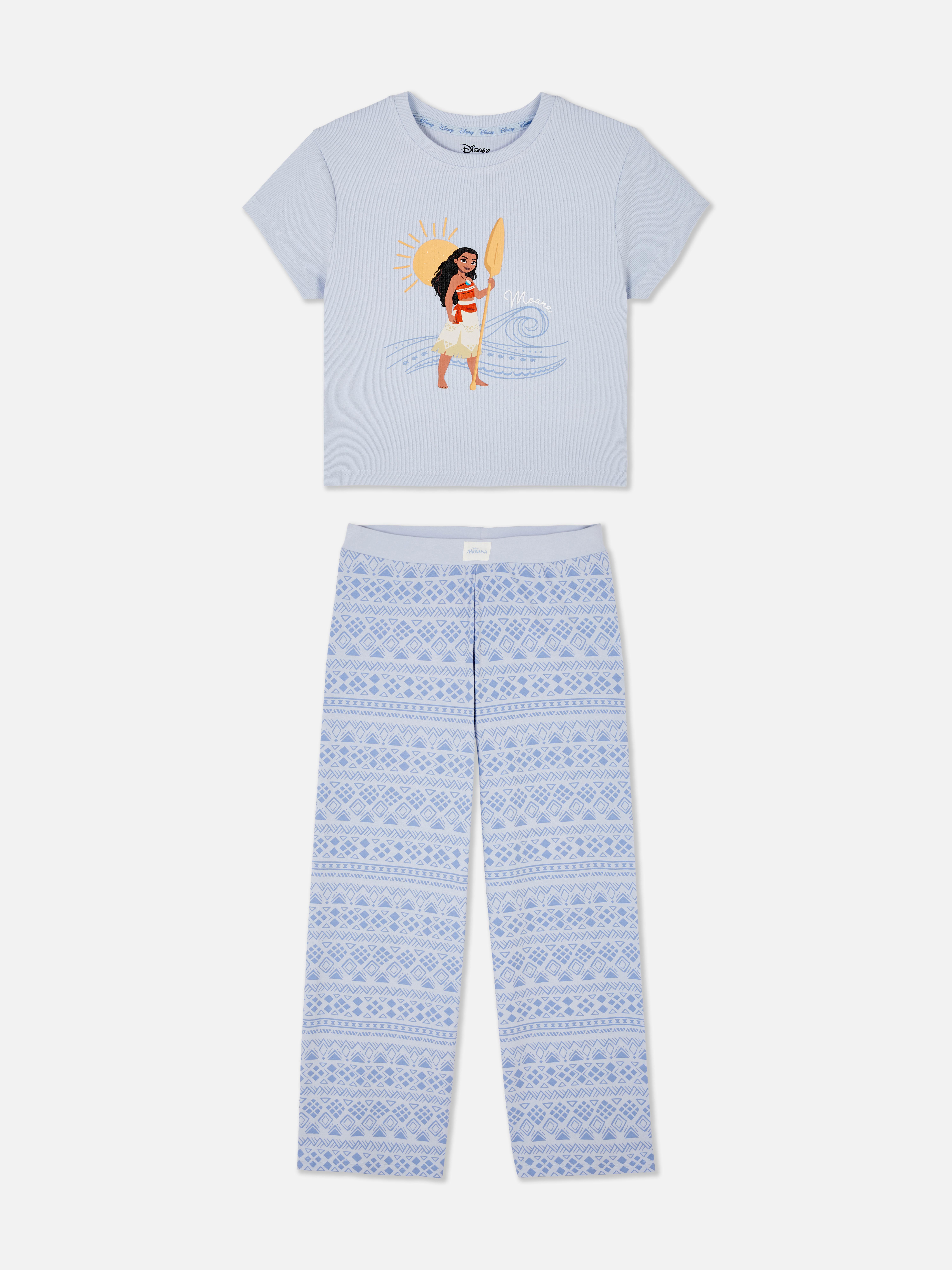 Pijamale Disney Moana Pijamale Disney cu tricou cu mânecă scurtă și pantaloni lungi de pijama