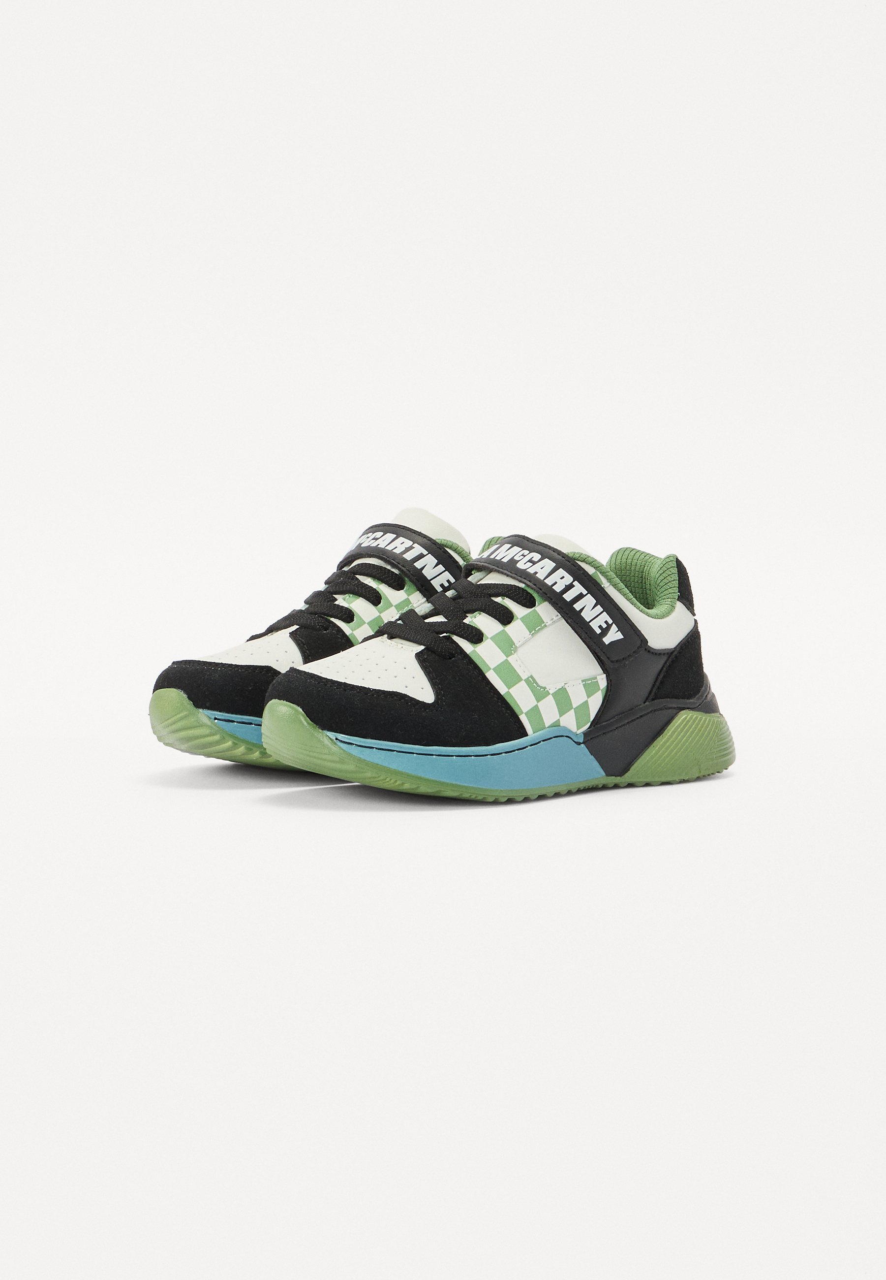 Baskets Stella McCartney Kids unisexes - blanches/noires/vertes