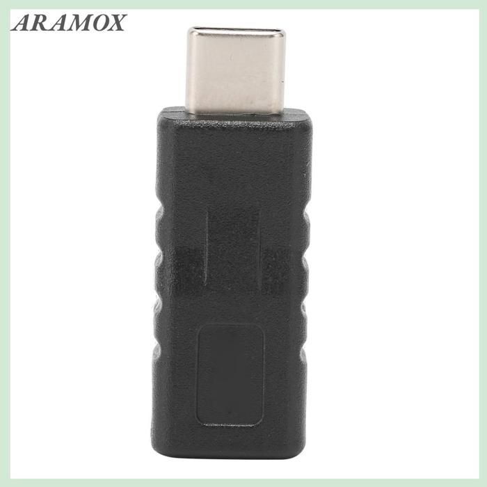 Adaptador ARAMOX de USB Tipo C a Mini USB 2.0 hembra, convertidor adaptador de extensión Tipo C para proyectores de vídeo