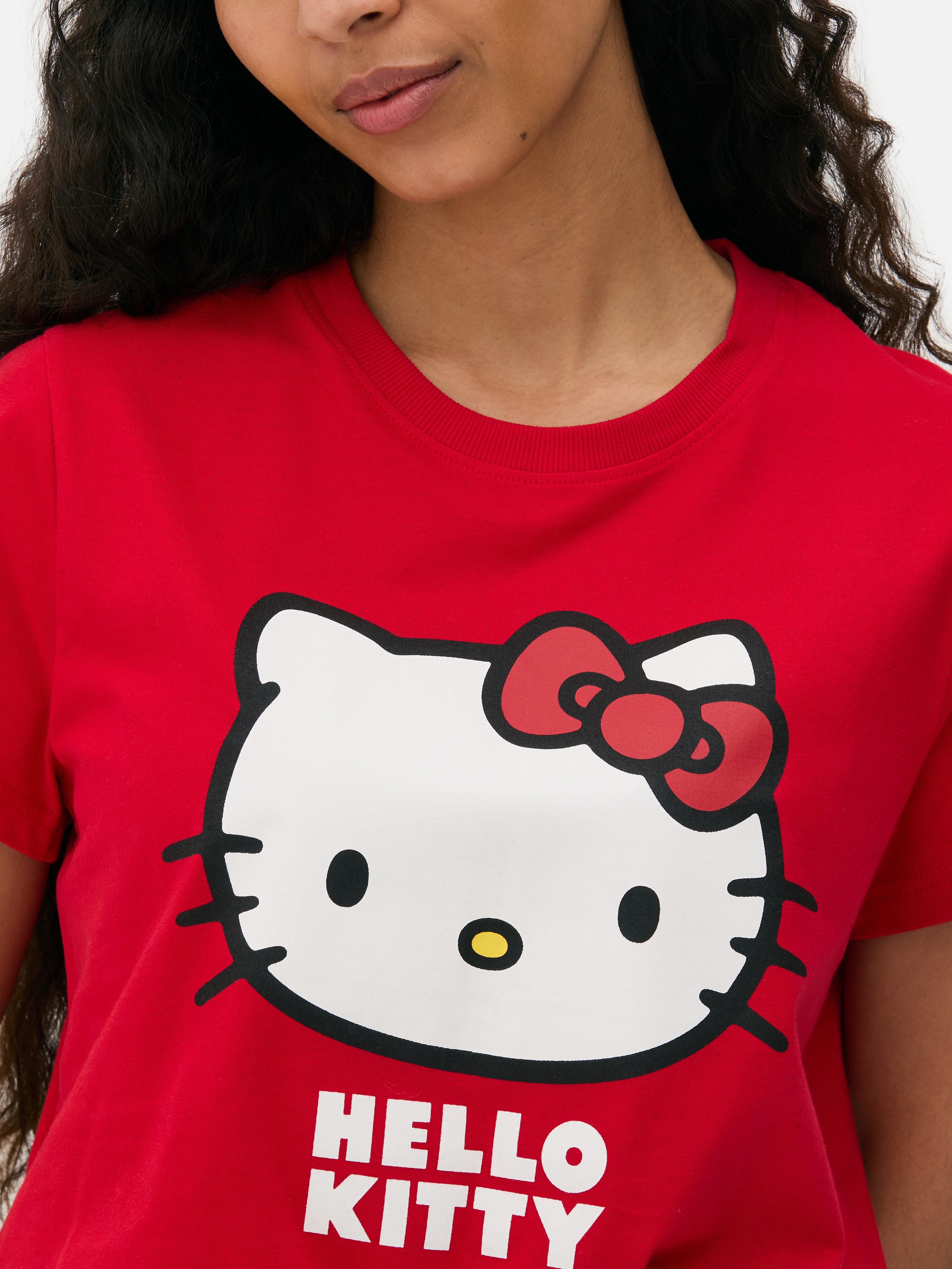 Tricou cu logo-ul Hello Kitty Un tricou cu mânecă scurtă cu imprimeu Hello Kitty