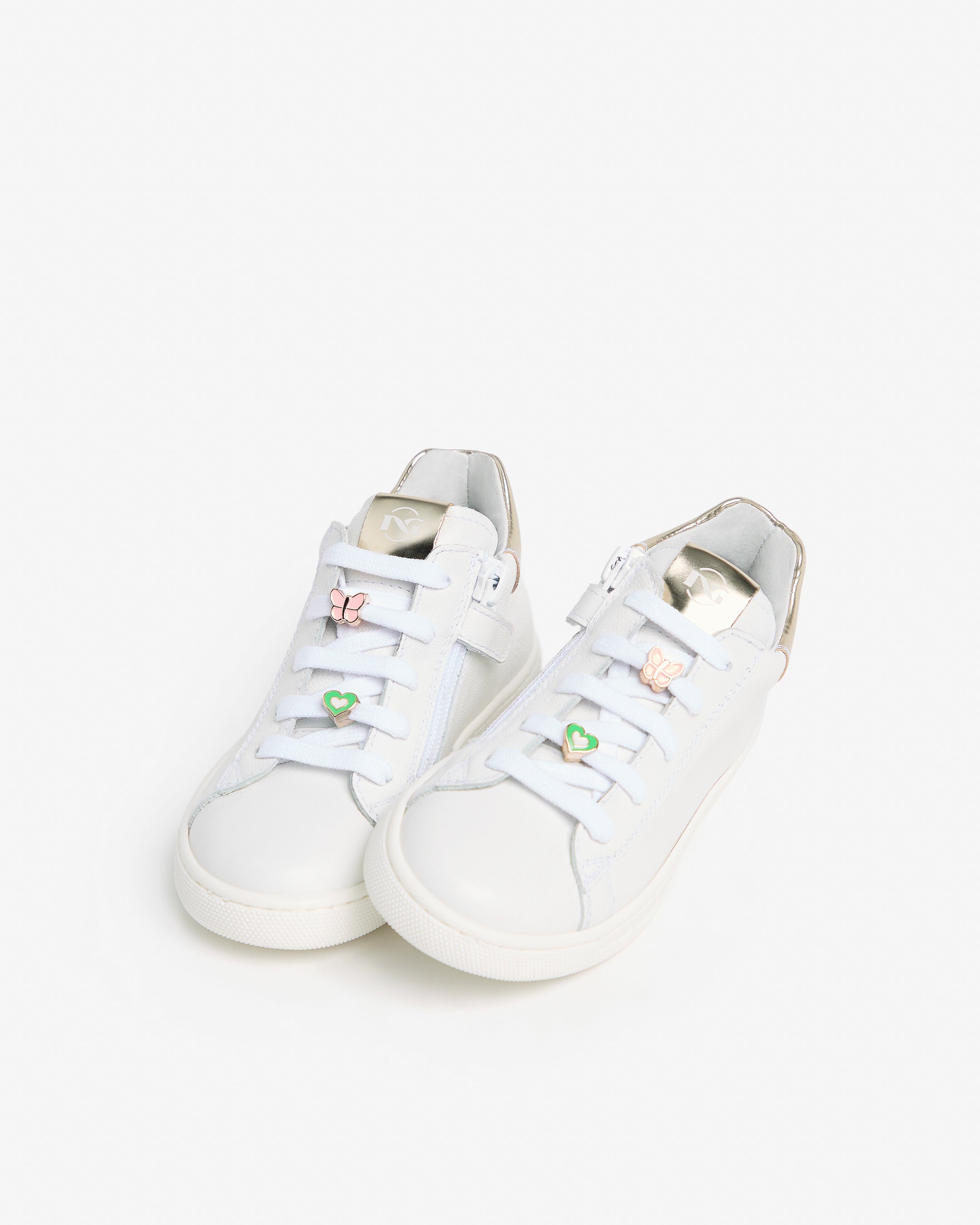  Junior-Sneaker für Mädchen aus Leder und Funktionsmaterial
