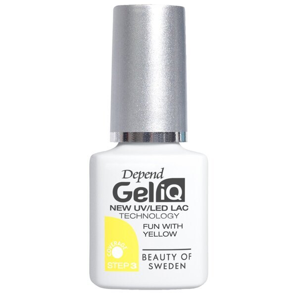Depend Gel iQ Fun ar dzeltenu gēla laku<br>5ml