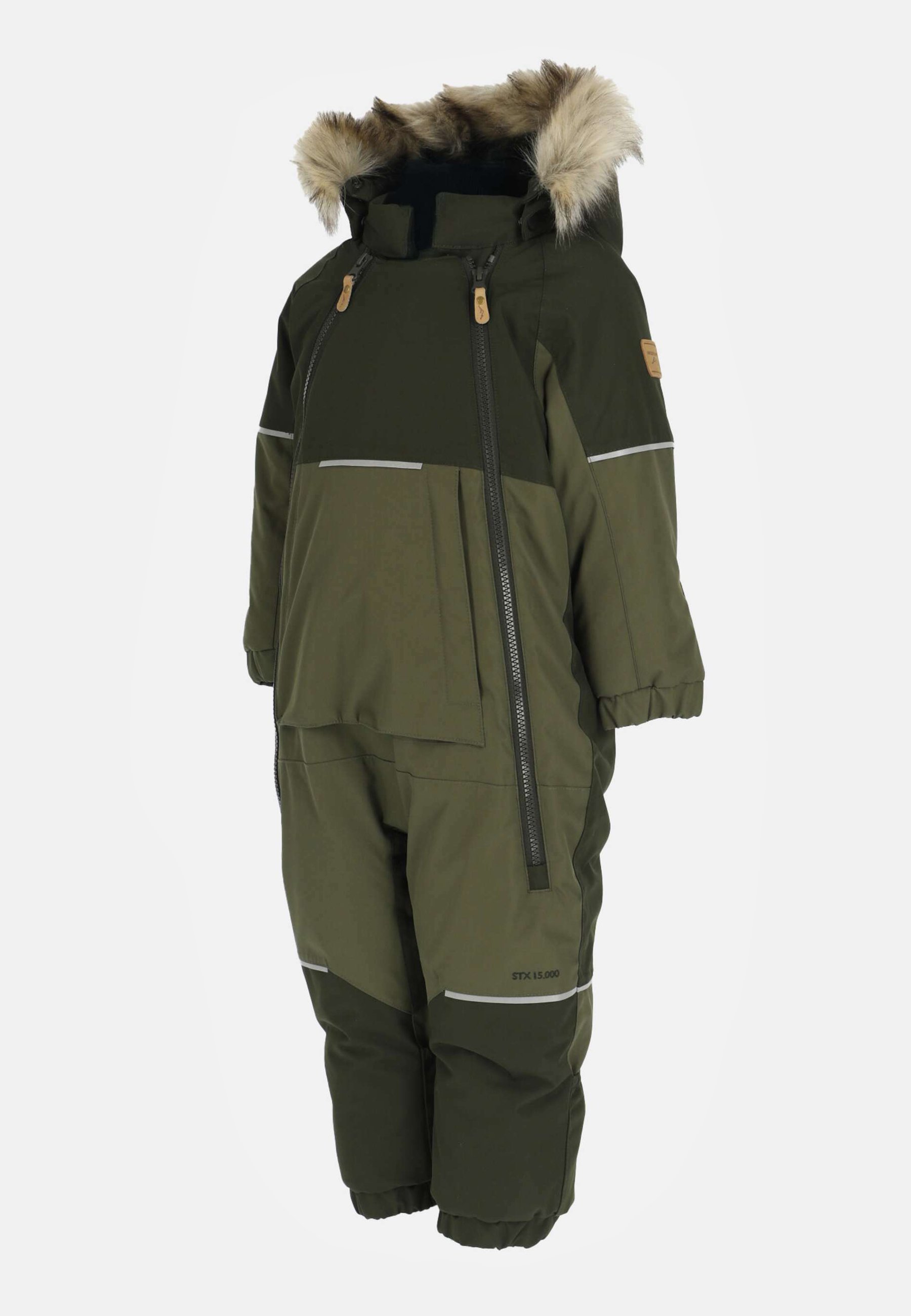 Swedemount HAFJELL OVERALL - Tuta da neve - dk olive olive