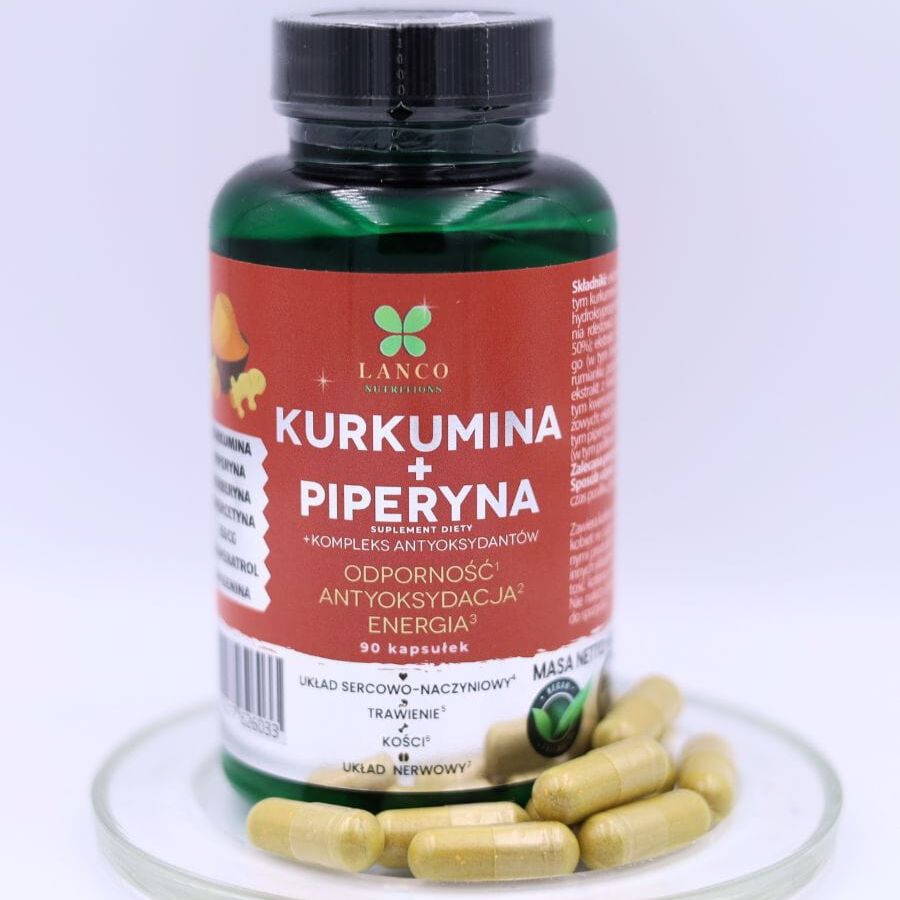 Lanco Nutritions kurkumīna + piperīna