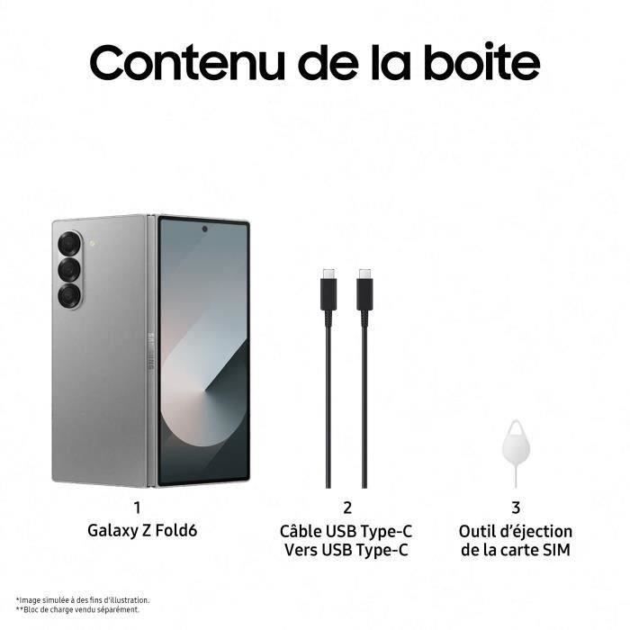 Samsung Galaxy Z Fold6 Smartphone 512 Go Gris