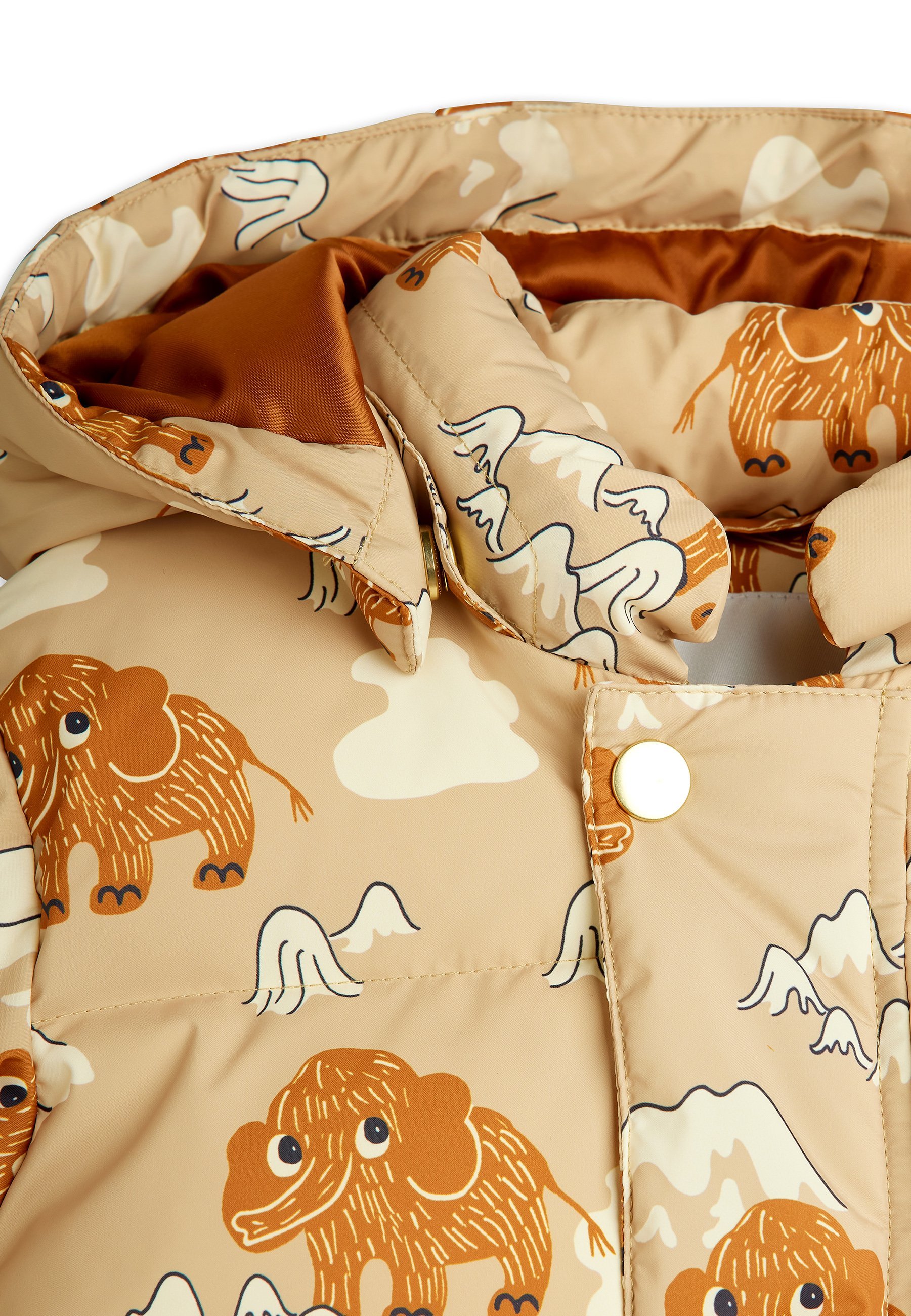 Doudoune à capuche unisexe Mini Rodini MAMMOTHS - Veste d'hiver - beige