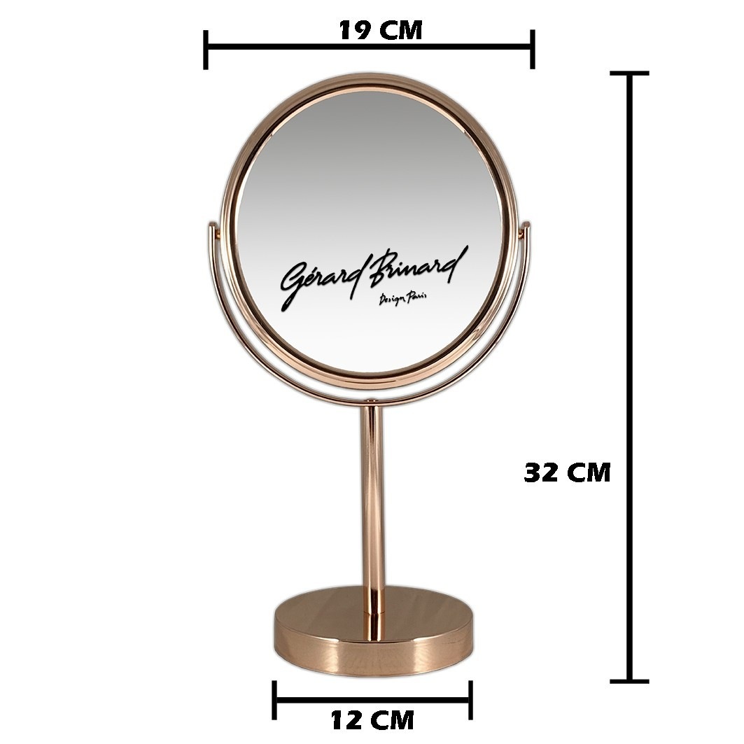 Espelho cosmético Douglas Accessories, espelho de metal – ampliação de 5x, 18 cm de diâmetro – 1 peça