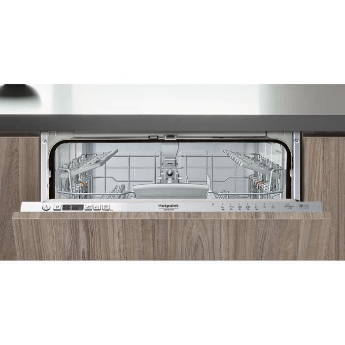 Lava-louças totalmente integrada HOTPOINT HI5030W - 14 serviços - Indução - 43dB