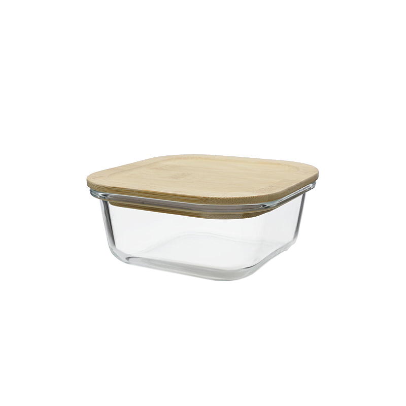 Recipiente para alimentos Cuisine de 0,38 l, de vidrio y bambú.