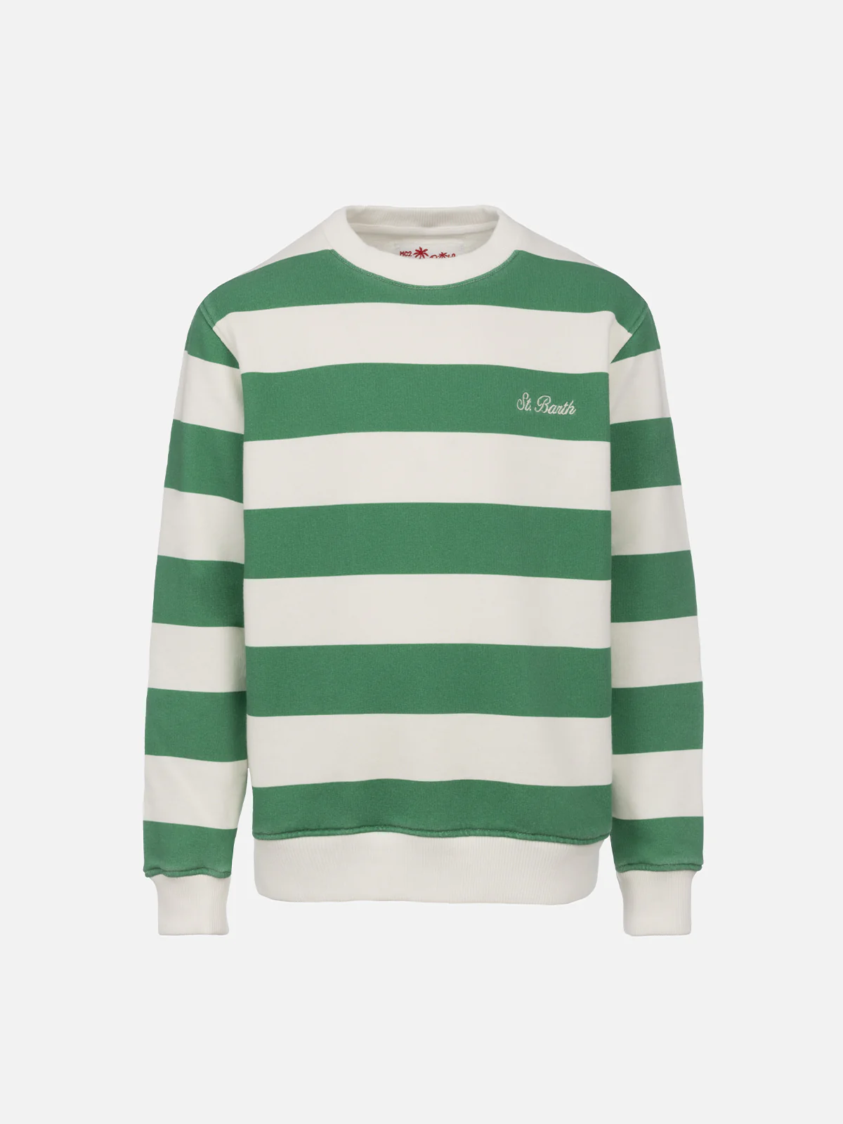 Sweat-shirt rayé Bobby pour garçon avec broderie Saint-Barth