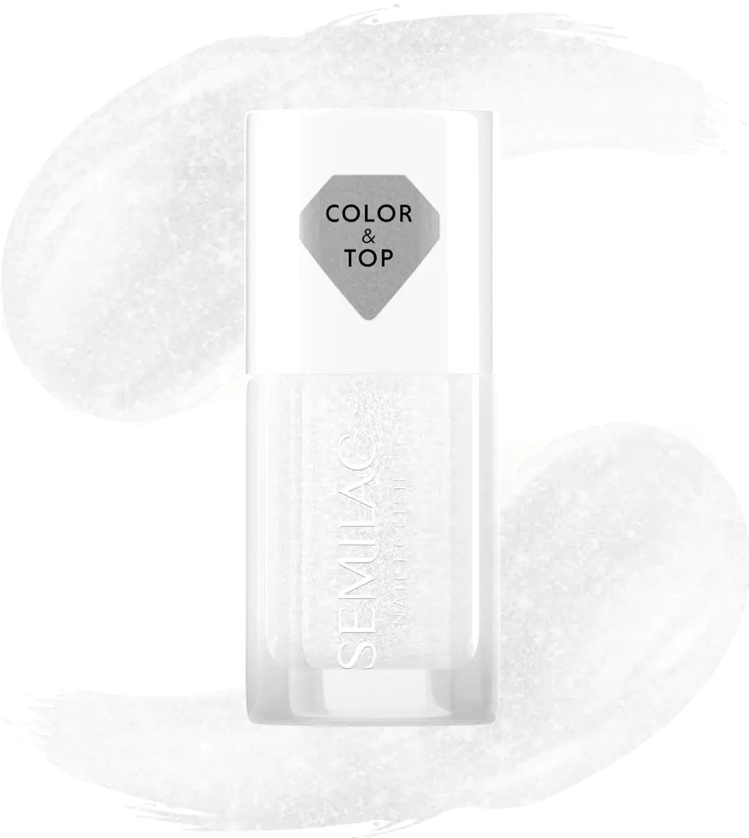 Semilac Top i lakier klasyczny 2w1 Silver Blush 7ml