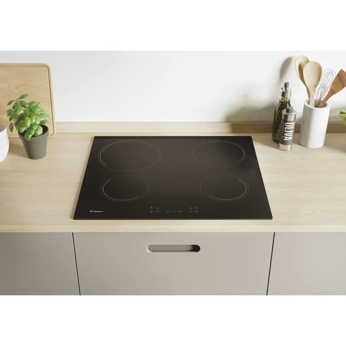 CANDY CH64CCB keramische kookplaat - 4 branders - 59 cm breed - Zwart