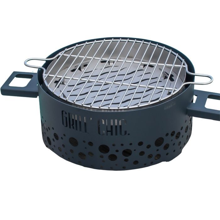 Ptit Grill antracietgrijze stalen barbecue