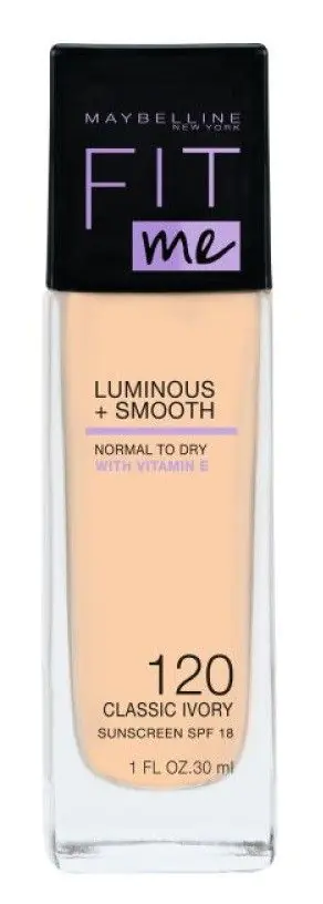Maybelline Fit Me Luminous & Smooth podkład do twarzy, 120 Classic Ivory