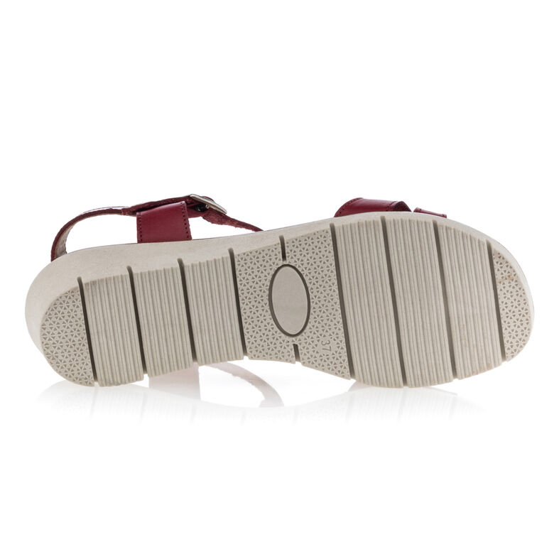 Rote Damensandalen / Zehenfreie Schuhe