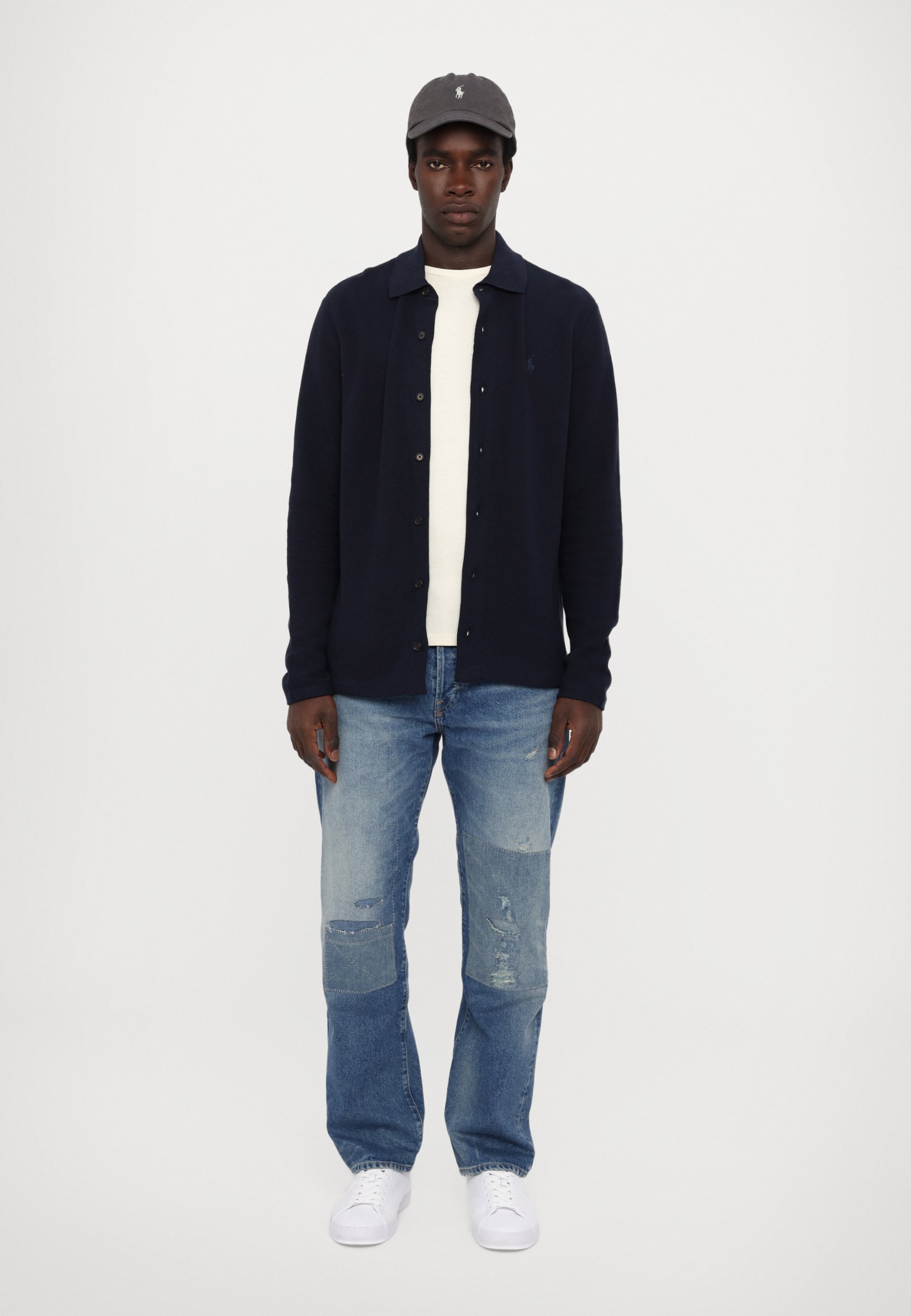 Polo Ralph Lauren vest met lange mouwen - donkerblauw