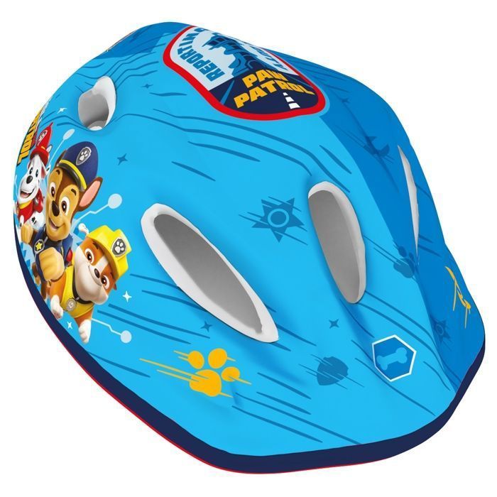 Paw Patrol Casque de vélo bleu pour enfant, garçon, réglable 52-56 cm