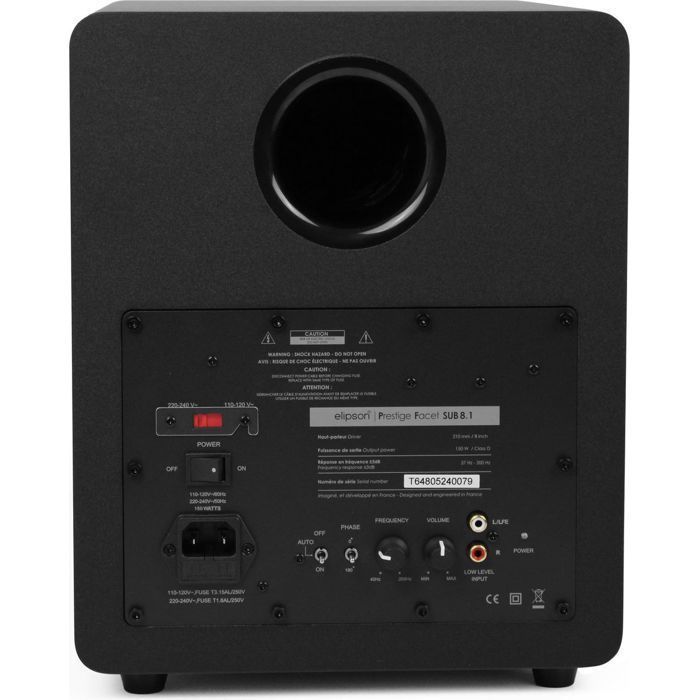 Subwoofer – ELIPSON – Prestige Subwoofer 8.1 – 150 W RMS – 21 cm – Elegantes Design