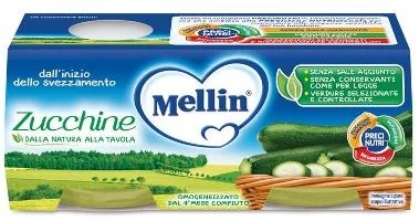 MELLIN Mellin GEHOMOGENISEERDE Courgette 2 X 80 G Babyvoeding