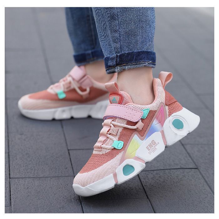 Baskets de Sport et de loisirs pour enfants - FUNMOON - Rose - Chaussures chaudes et décontractées - Fille