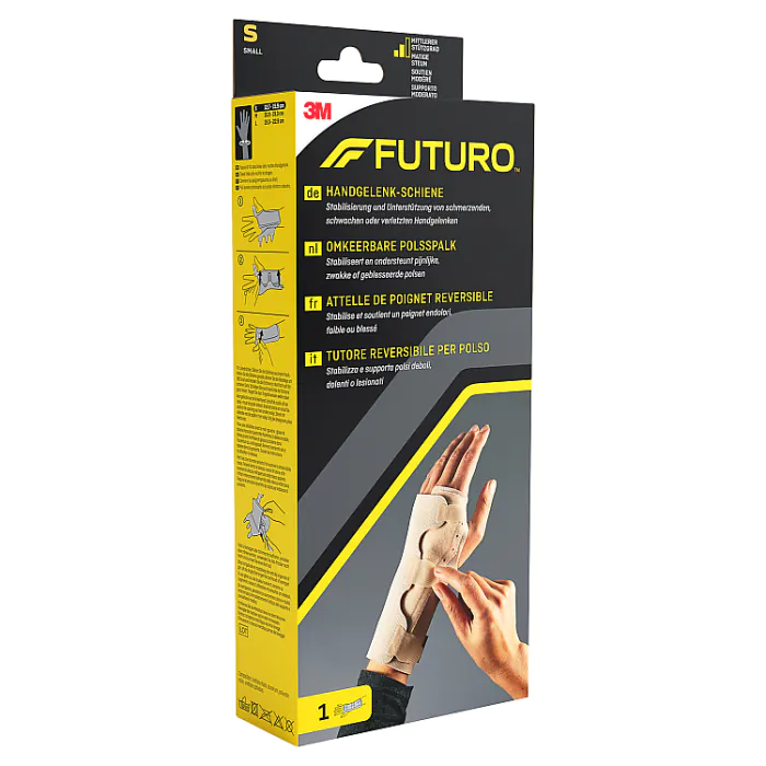 Futuro, Dwustronny stabilizator nadgarstka z szyną, Kolor beżowy, Rozmiar S