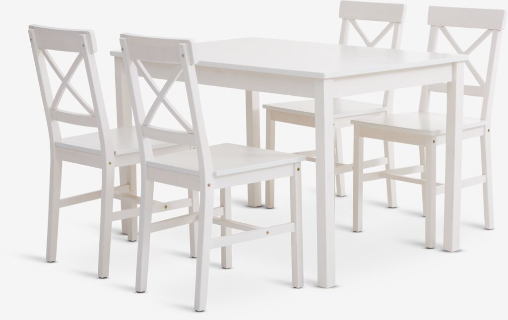 EJBY EJBY L118 biely stôl 4 EJBY biela stolička