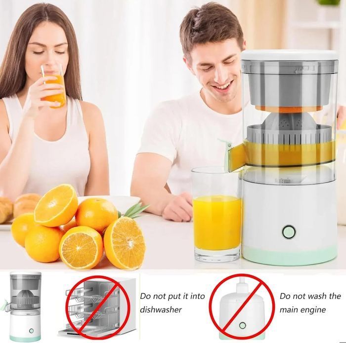 Spremiagrumi elettrico, ricarica USB, portatile, senza BPA, capacità 220 ml