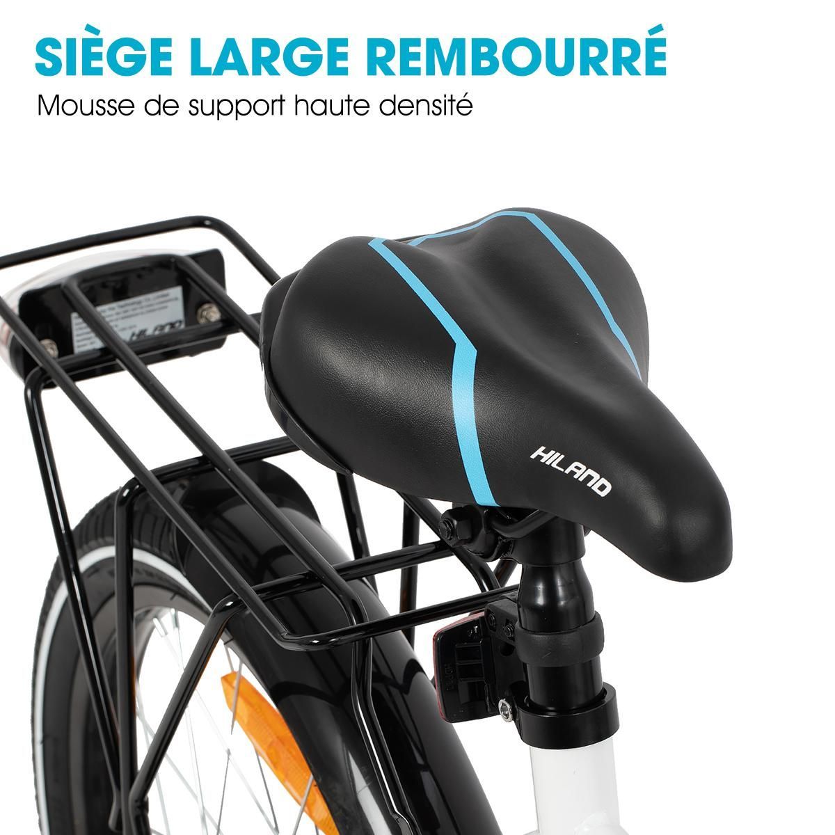 Vélo d'enfant - HILAND - 18 pouces - Stabilisateurs - Selle réglable - Prémonté à 90%