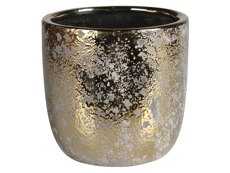 Osłonka na doniczkę Guld 11 cm ceramiczna złota