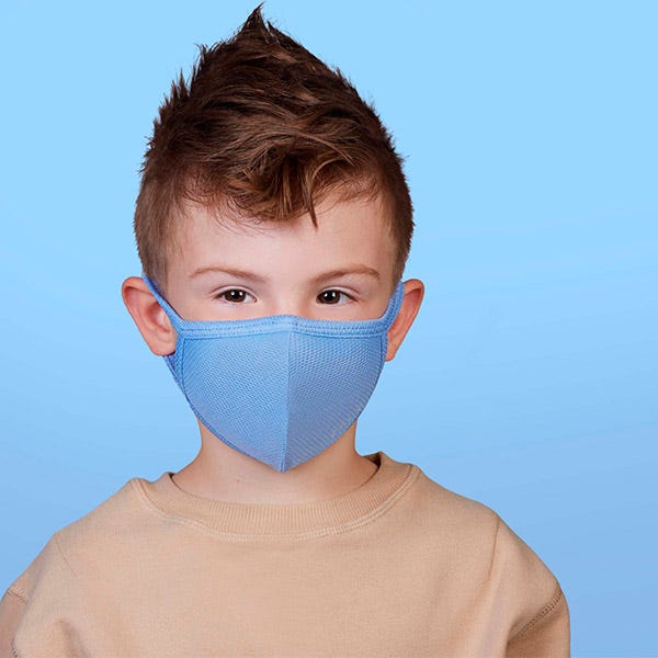 Återanvändbar blå ansiktsmask