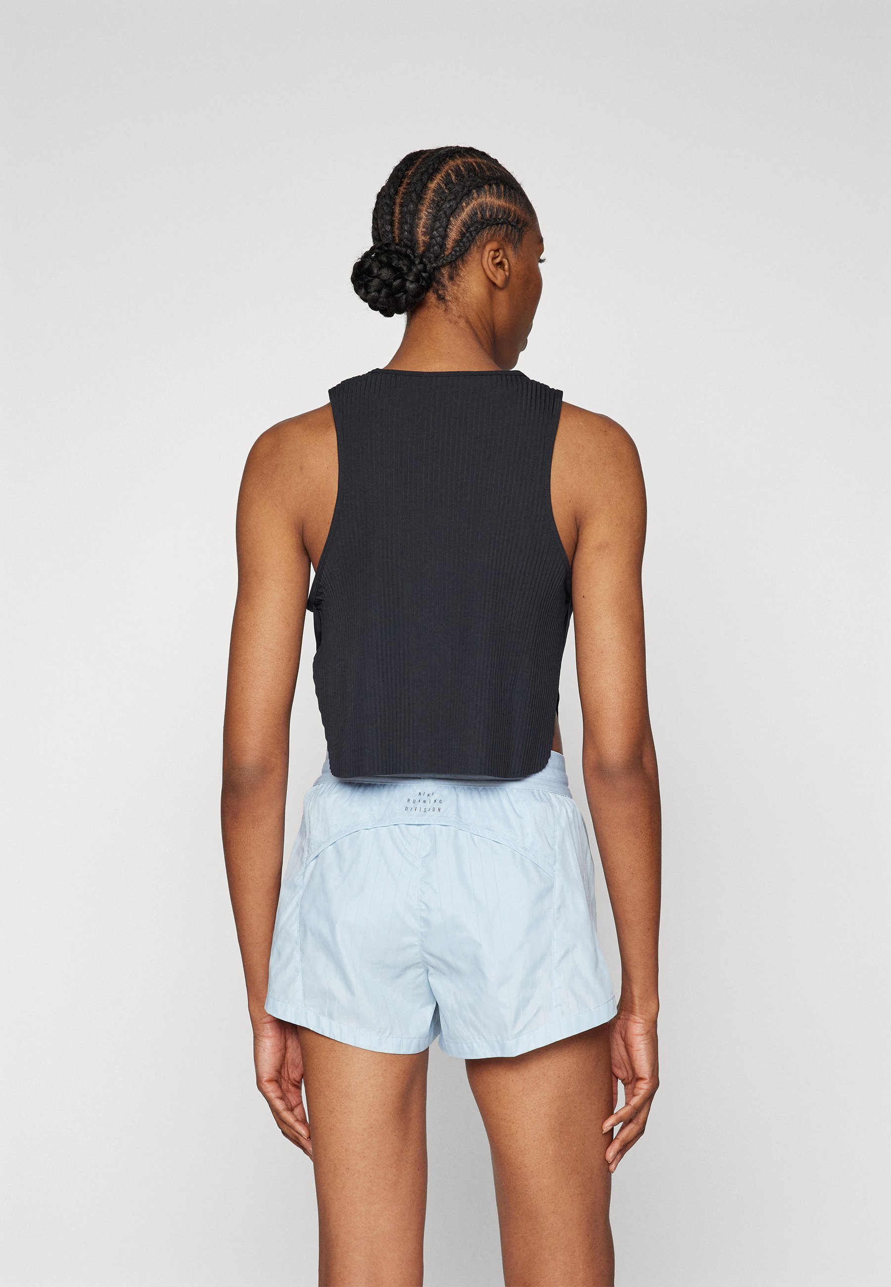 Nike Performance CROP TANK - Top - zwart/wit