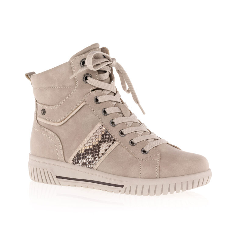 Zapatillas deportivas para mujer color beige.