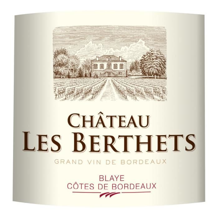 Château Les Berthets 2023 Blaye Côtes de Bordeaux - Vino Tinto Burdeos