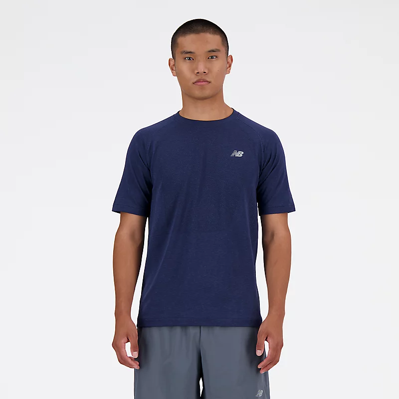 Gebreid T-shirt voor heren - NB NAVY
