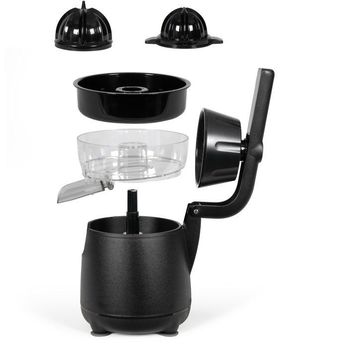 Exprimidor eléctrico de cítricos con brazo - LIVOO - DOD211N - 120 W - 1 cono grande y 1 cono pequeño - Negro