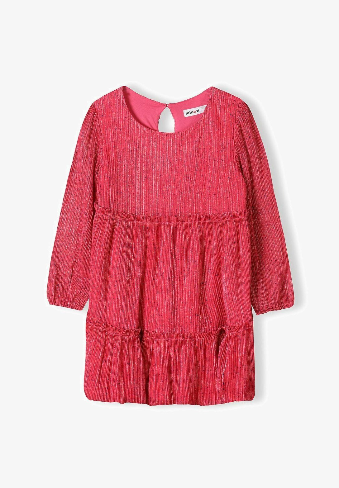 Robe cocktail/robe de soirée MINOTI à manches longues et coupe classique - rose