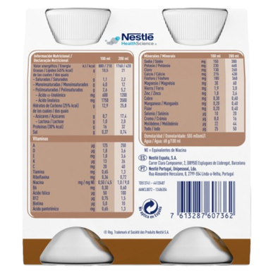 Meritene Clinical Extra Protein Coffee Runsasproteiininen Suun kautta otettava lisäravinne 4 x 200 ml