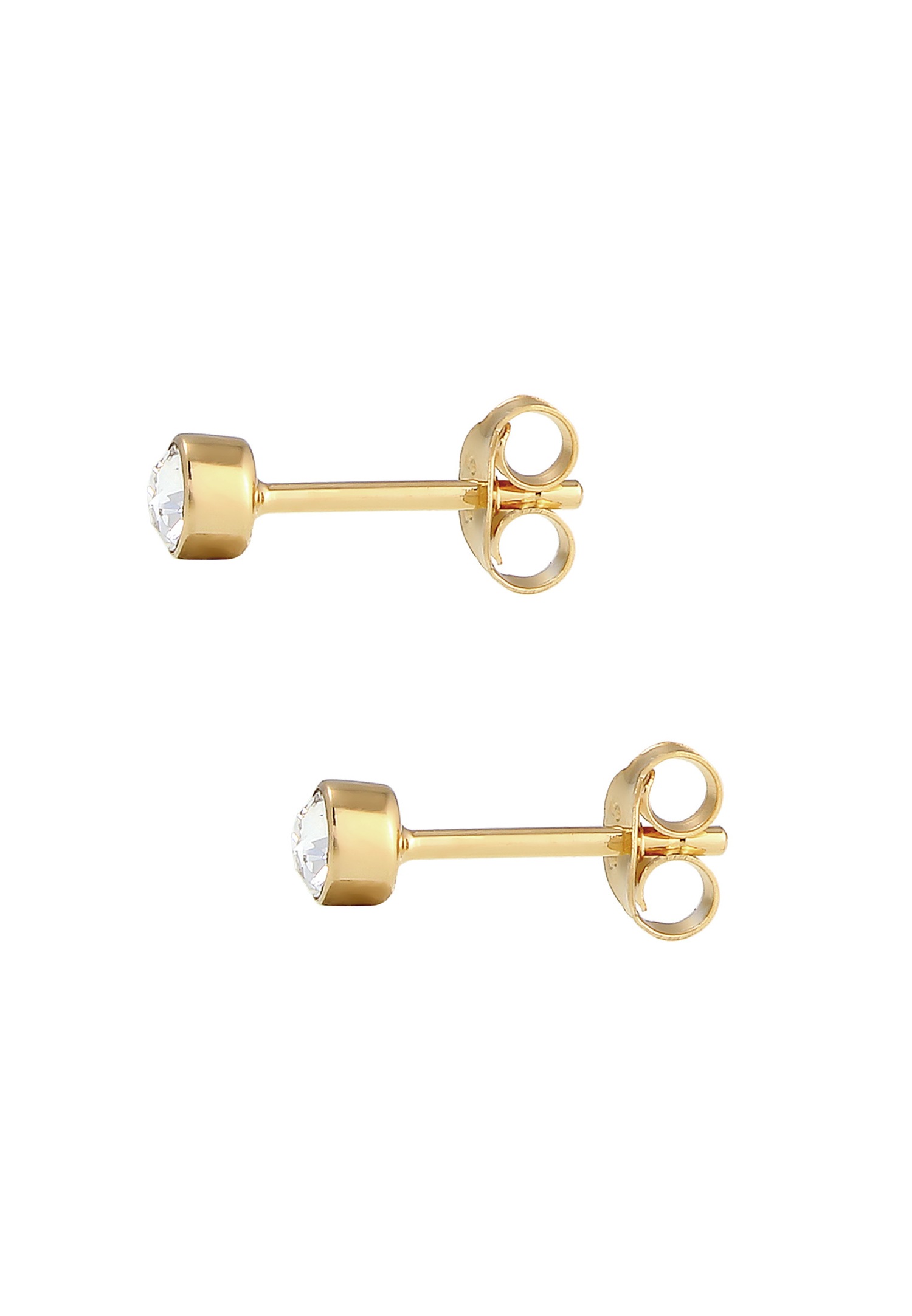 Elli Femmes Clous d'oreilles Basique avec cristaux en Argent Sterling 925