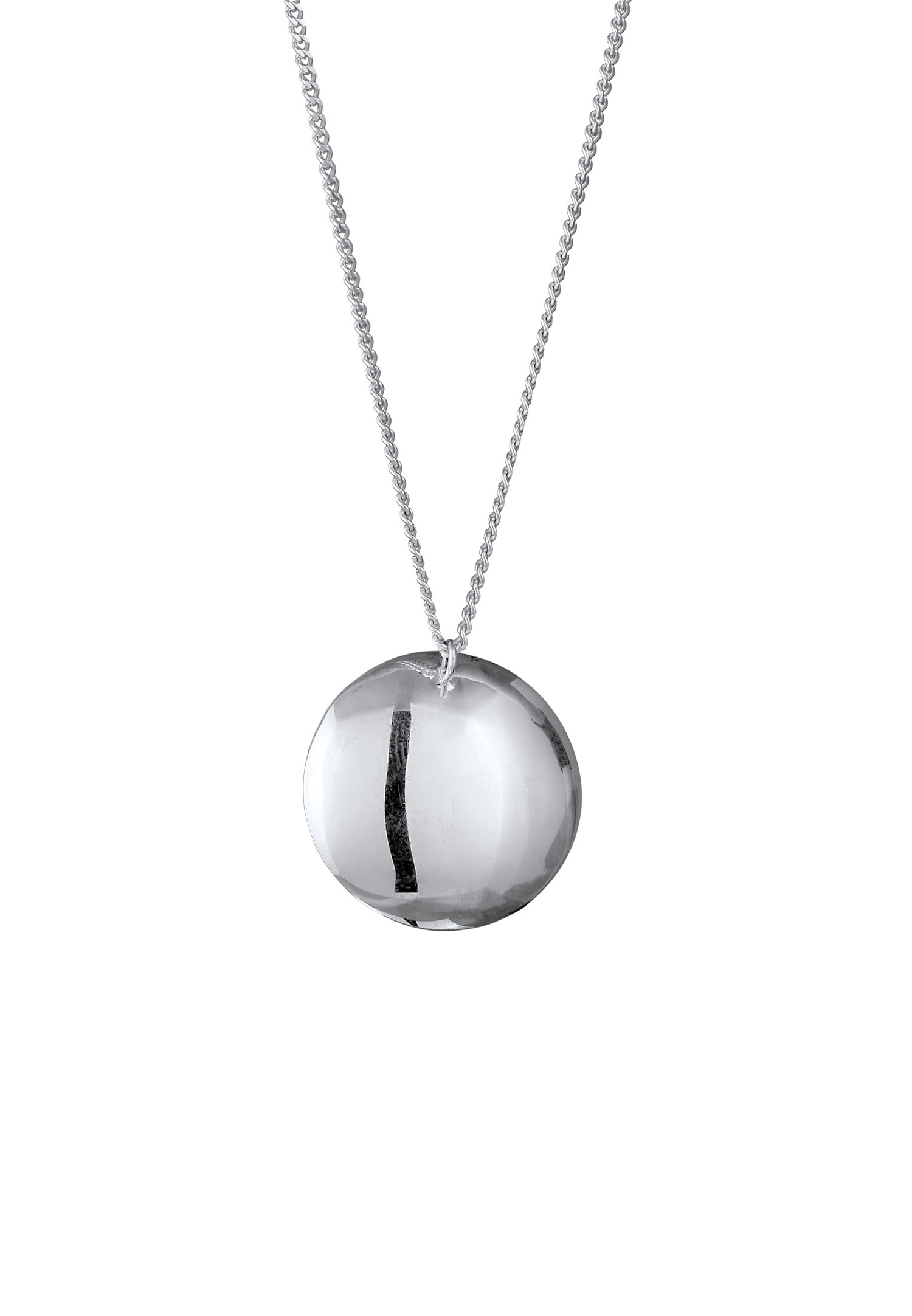 Nenalina Nenalina Collier avec Pendentif Femmes Pendentif Rond Argent Sterling 925 Party / Nouvel An 50 cm