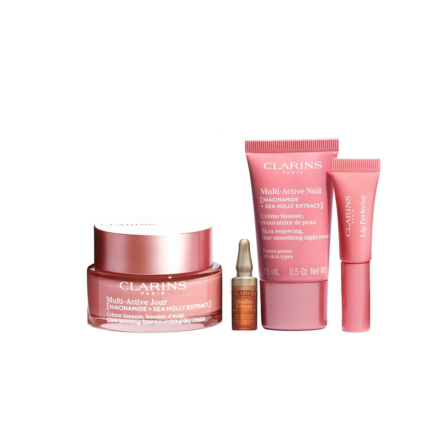 Multi-Active COFANETTO Rituale Multi-Active - Cofanetto Primi Segni, Crema viso giorno primi segni , Tratt. viso notte primi segni , Siero viso effetto globale, Gloss